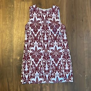 Maroon and baby blue mini dress, NWT